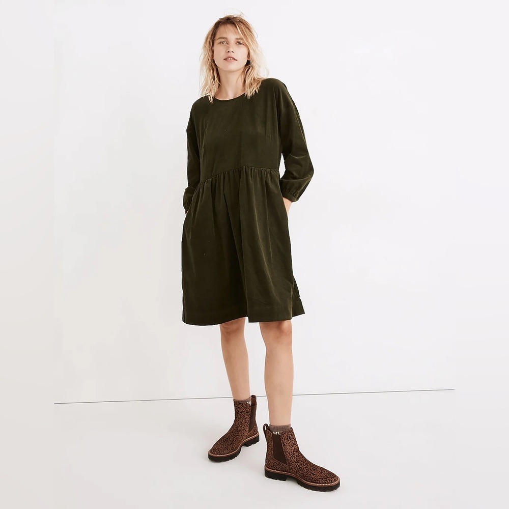 MADEWELL relaxed corduroy mini dress